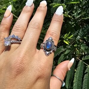 Labradorite ring size 6 925